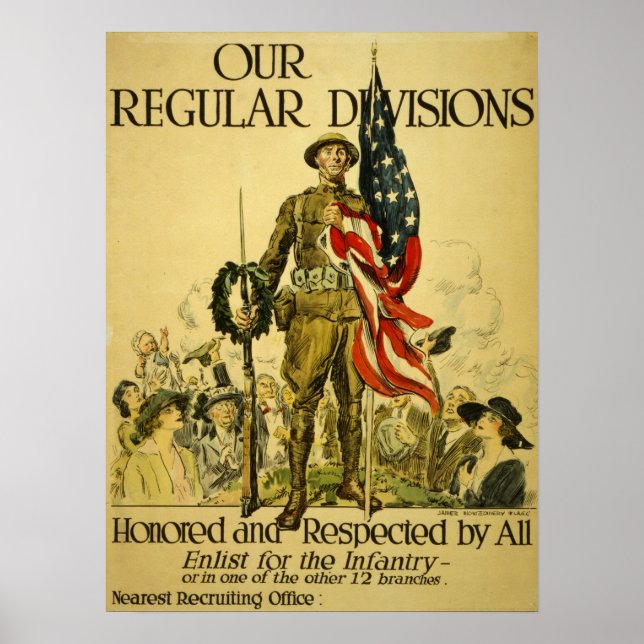 WWI American recruiting poster (Front)
