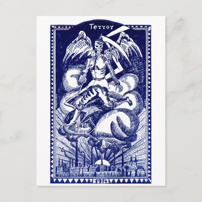 WWI Dutch Anti War Poster Postcard (Front)