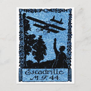 WWI French Air Service Poster Postcard