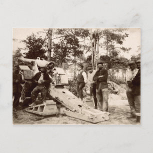 WWI French Artillery Unit Postcard