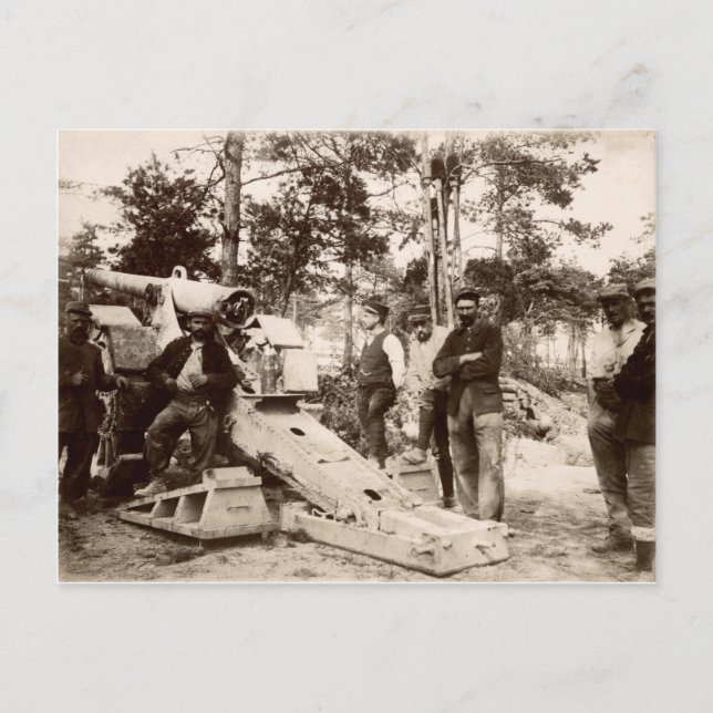 WWI French Artillery Unit Postcard (Front)