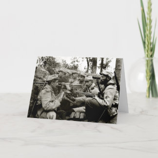 WWI French Machine Gun Crew Card