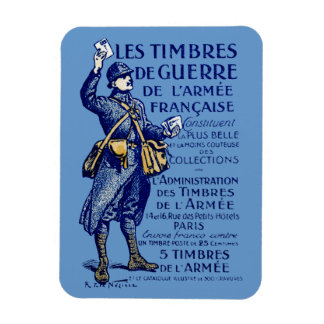 WWI French War Stamps Magnet