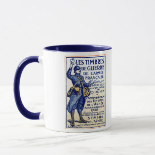 WWI French War Stamps Mug