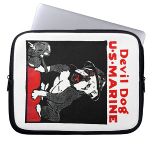 WWI Marine Corps Devil Dog Laptop Sleeve