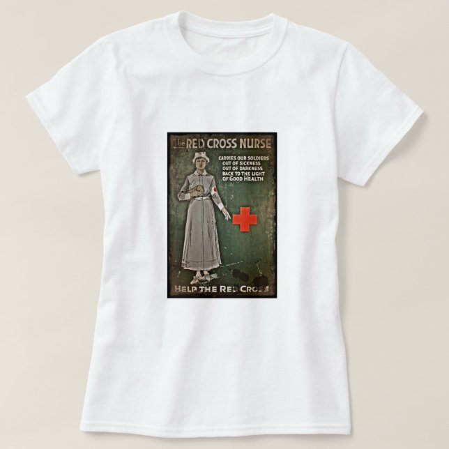 WWI Nurse Fund Raising Images T-Shirt (Design Front)