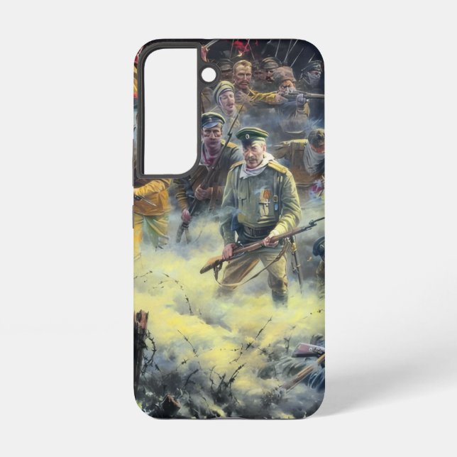 WWI Tsarist Russian Charge of the Dead Men  Samsung Galaxy S22 Case (Back)