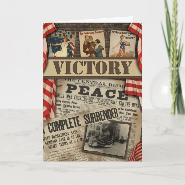 WWI "Victory" Scrapbook Greeting Card (Front)