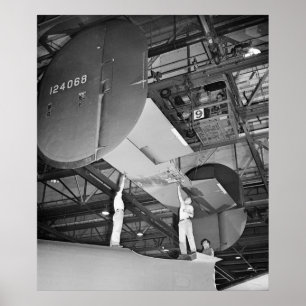 WWII Aeroplane Manufacture, 1943 Poster