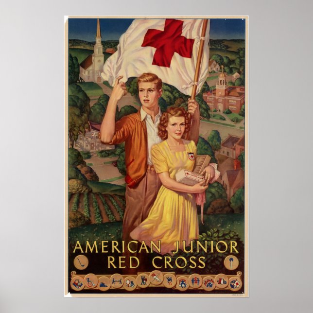 WWII American Junior Red Cross Poster (Front)