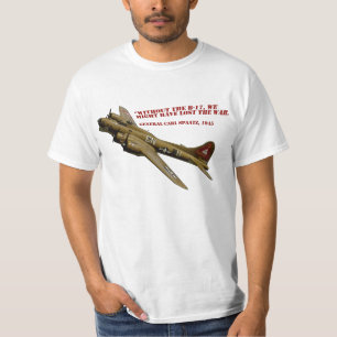 WWII B-17 Flying Fortress Plane Shirt