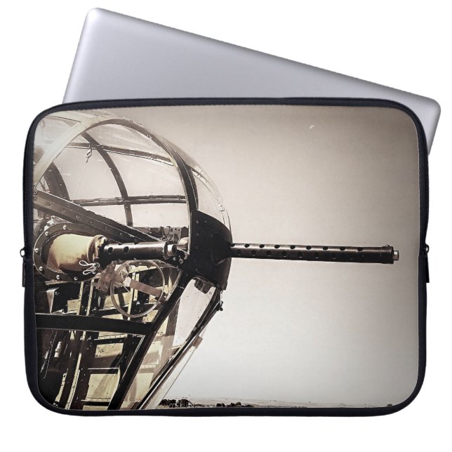 WWII B-25 Bomber Art Laptop Sleeve (Front)