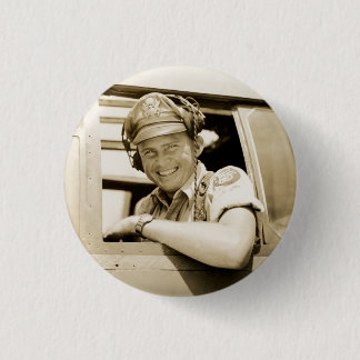 WWII B-25 Mitchell Pilot 3 Cm Round Badge