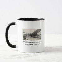 WWII B-29 Bomber on Tarmac Photo Coffee Mug