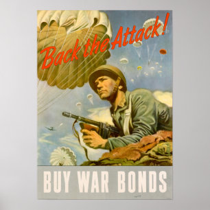 WWII Back the Attack Poster