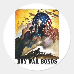 Wwii Bonds1 Classic Round Sticker