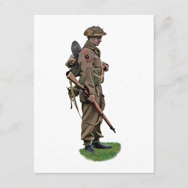 WWII British "Tommy" Postcard (Front)