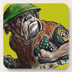 WWII bulldog dog soldier Sgt. Rover Coaster