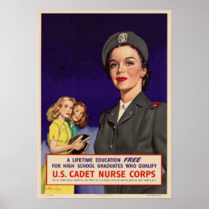 WWII Cadet Nurse Corps Poster