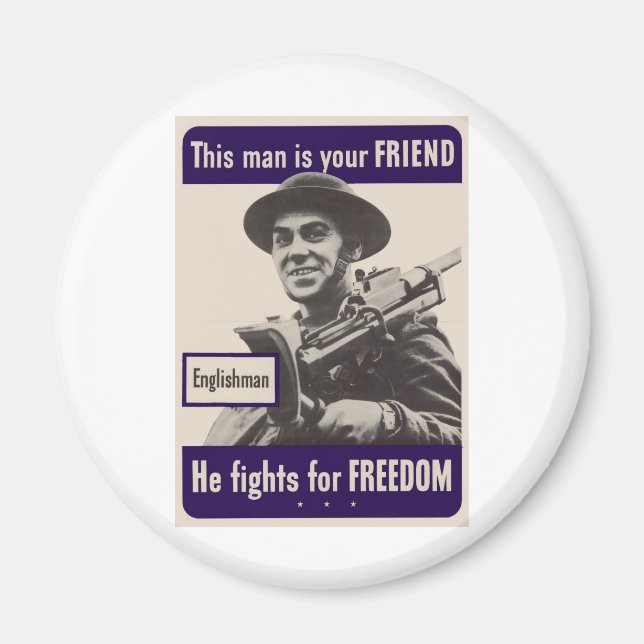 WWII Englishman Magnet (Front)