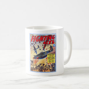 wwii ERA FIGHTING ACES PULP MAG COVER Coffee Mug