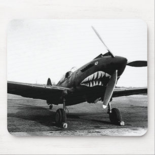 WWII Flying Tigers Curtiss P-40 Fighter Plane Mouse Mat