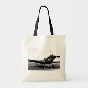 WWII Flying Tigers Curtiss P-40 Fighter Plane Tote Bag