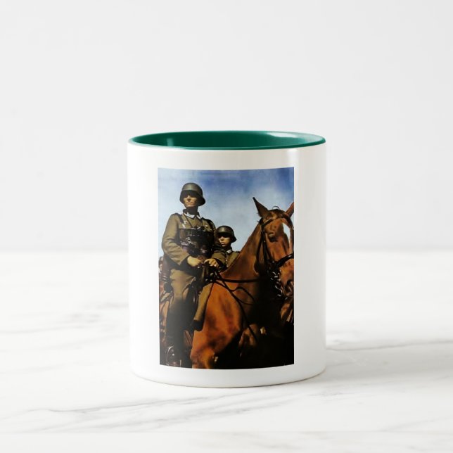 WWII German Cavalry Two-Tone Coffee Mug (Center)