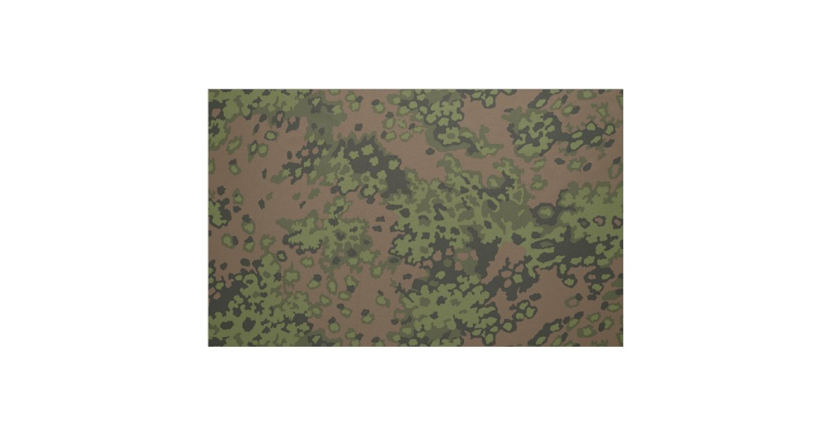 WWII German EichenlaubMuster Camouflage Fabric | Zazzle