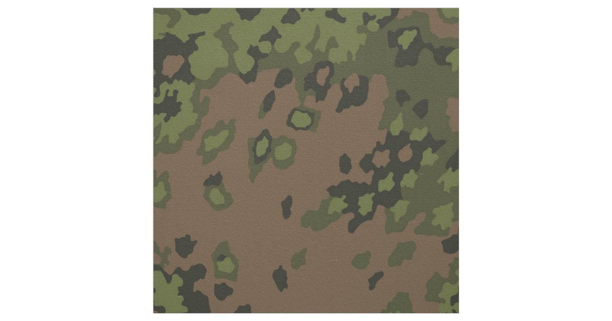 WWII German EichenlaubMuster Camouflage Fabric | Zazzle