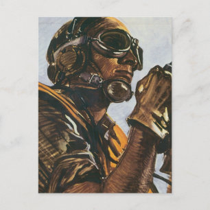 WWII Gunner Postcard