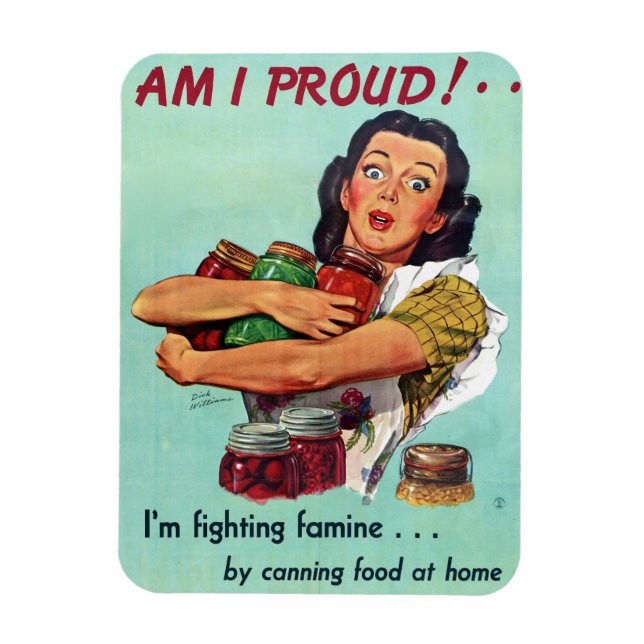 WWII Home Canning Magnet (Vertical)