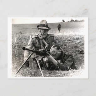 WWII Italian Soldiers Postcard