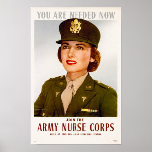 WWII Join the Army Nurse Corps Poster