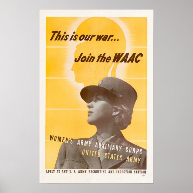 WWII Join the Women's Army Auxiliary Corps Poster (Front)