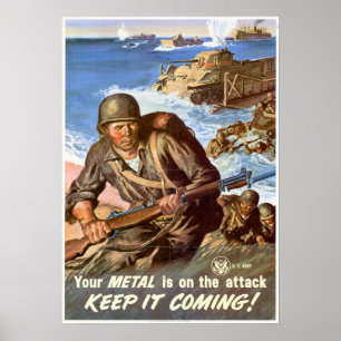 WWII Keep it Coming Poster