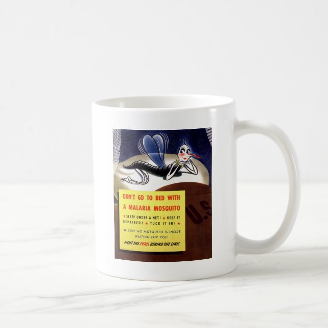 WWII Malaria Mosquito Coffee Mug (Right)