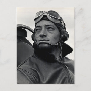 WWII Marine Corps Ace Major John Smith Postcard