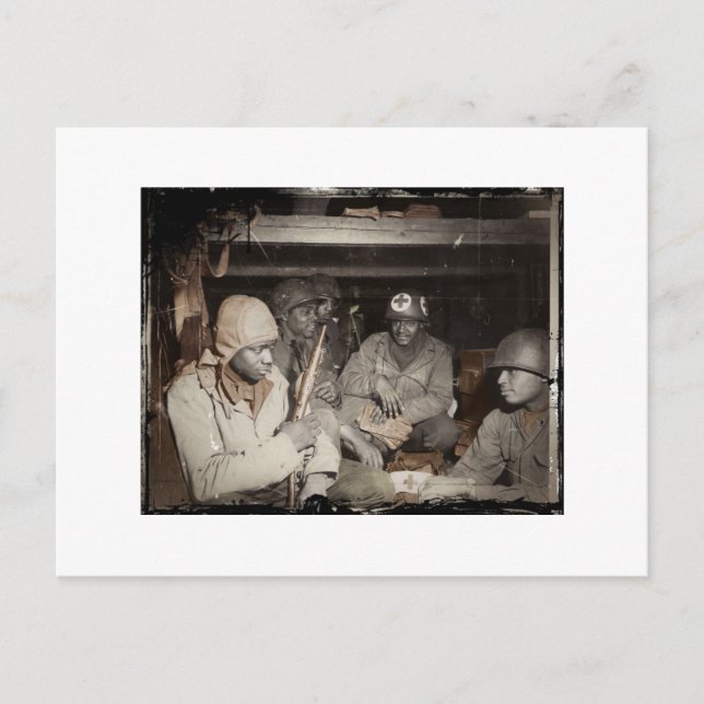 WWII Medics Waiting Postcard (Front)