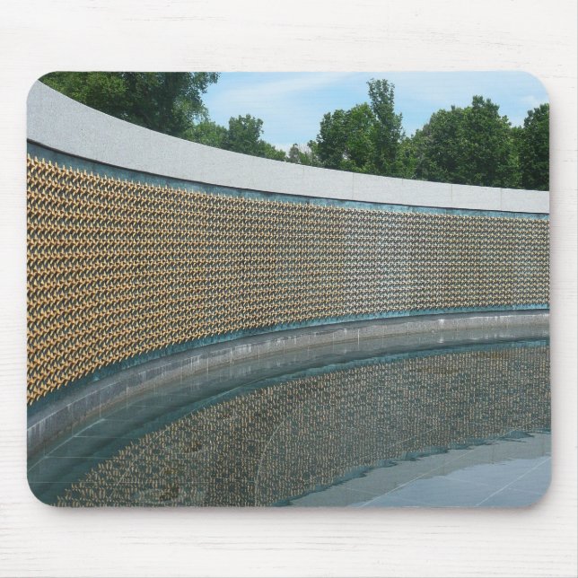 WWII Memorial Freedom Wall in Washington DC Mouse Mat (Front)