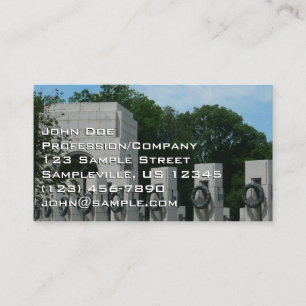 WWII Memorial Wreaths II in Washington DC Business Card