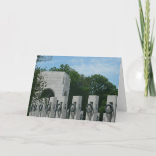 WWII Memorial Wreaths II in Washington DC Holiday Card