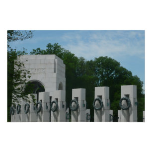 WWII Memorial Wreaths II in Washington DC Poster