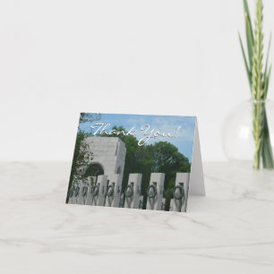 WWII Memorial Wreaths II in Washington DC Thank You Card