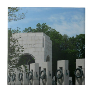 WWII Memorial Wreaths II in Washington DC Tile
