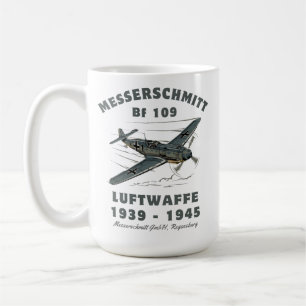 WWII Messerschmitt Bf 109 Luftwaffe Coffee Mug