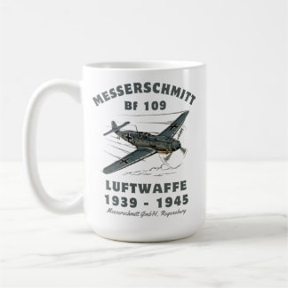 WWII Messerschmitt Bf 109 Luftwaffe Coffee Mug