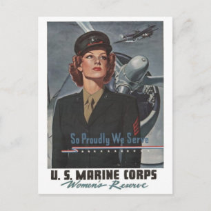 WWII Military Recruiting Poster -- Women Postcard