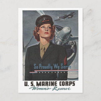 WWII Military Recruiting Poster -- Women Postcard