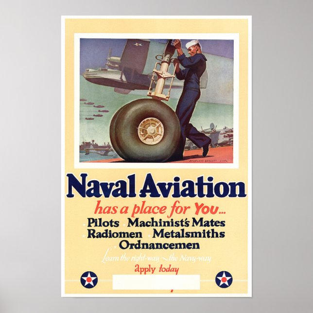 WWII Naval Aviation Poster (Front)